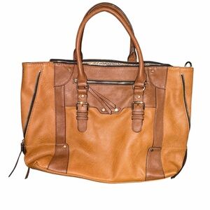 Sole Society Tan and Brown Tote Bag